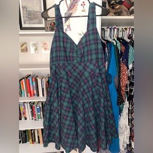 ModCloth plaid sweetheart dress